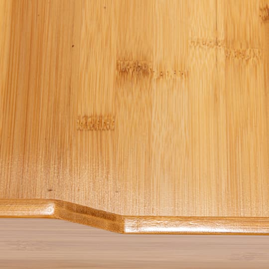 Household Essentials Glidez Bamboo & Steel Slide-Out Storage Organizer